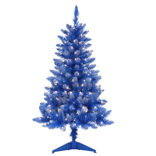 4ft. Pre-Lit Fashion Artificial Christmas Tree, Clear Lights